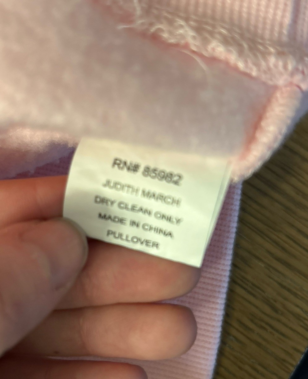 Judith March Shell Yeah Pink Pullover Crewneck Se… - image 4