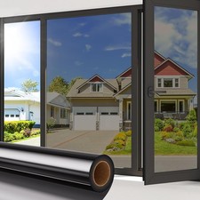 Coavas One Way Privacy Window Film Reflective Window Tint for Home,Static Cling