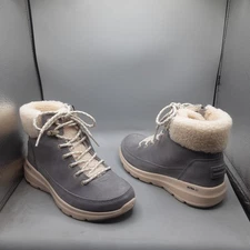 Skechers On The Go Glacial Ultra Woodlands Boots Women's 5M Grey A131