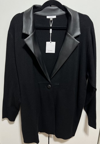 Sioni Studio Women's Size 1X Black Long Sleeve Button Cardigan New With Tags - Picture 2 of 17