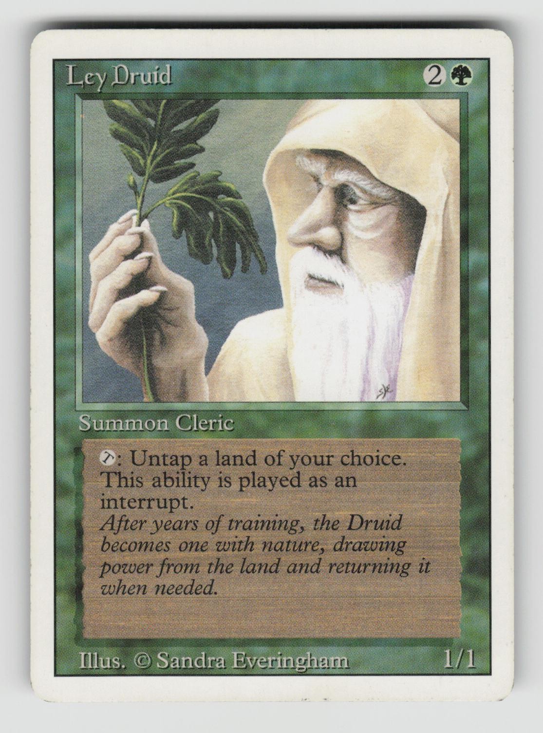 Ley Druid Uncommon Revised Edition Magic: The Gathering Near Mint