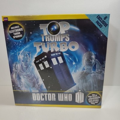 BBC Doctor Who Top Trumps Turbo Game Electronic Turbo Spinner 6 Exclusive Packs