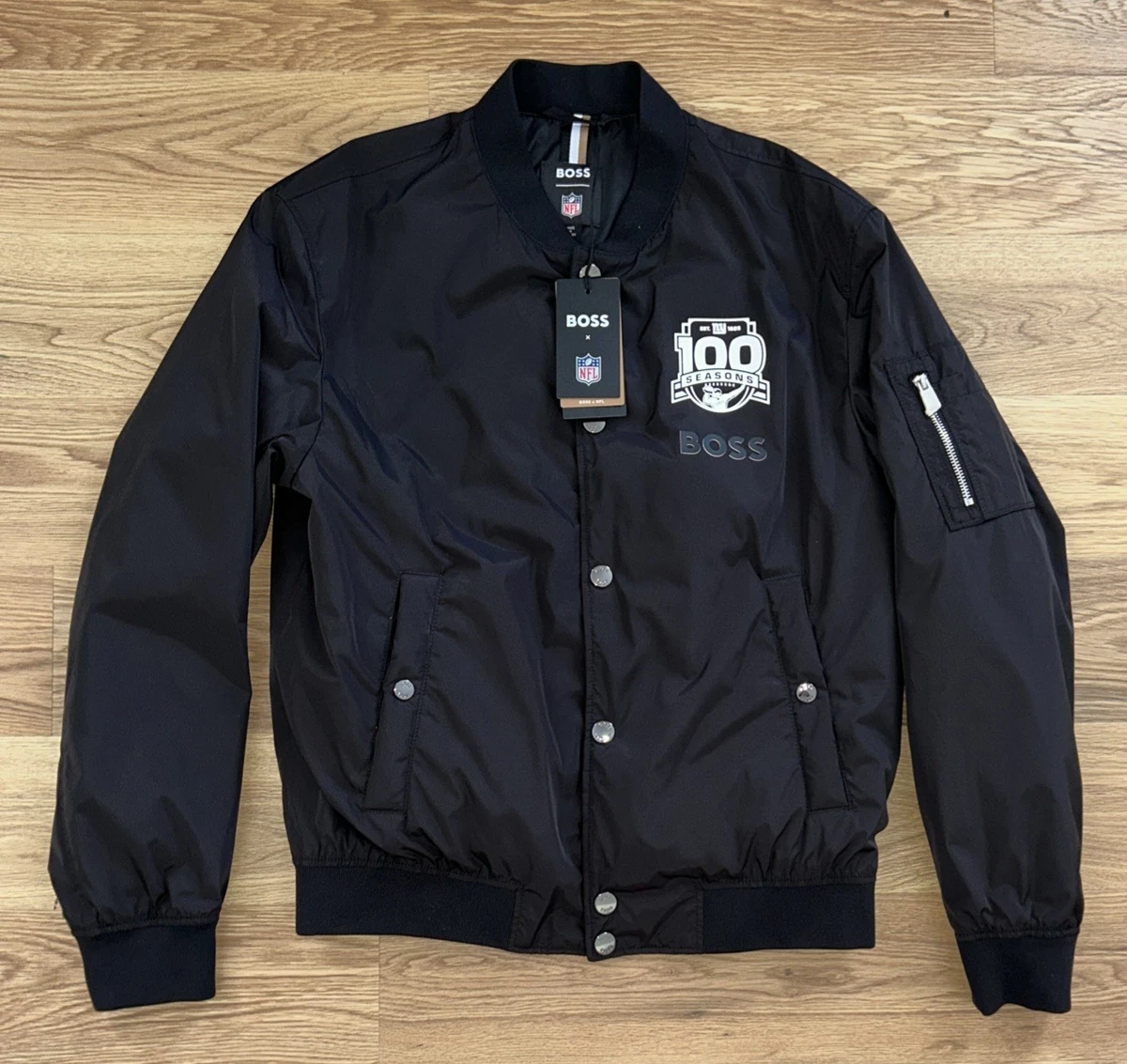 Preços baixos em Masculino New York Giants jaquetas de fãs de