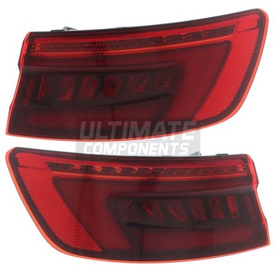 Audi S4 B9 8W Saloon 2016-2019 Outer Wing Rear Lamps Lights Dynamic LED 1 Pair