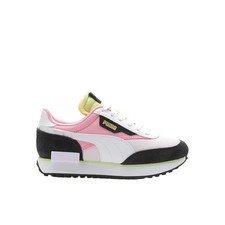 PUMA Future Rider Bouquet Lace Up Youth Girls Pink, White Sneakers Casual Shoes
