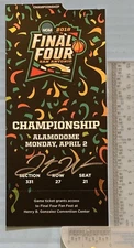 Donte DiVincenzo Signed Autograph 2018 NCAA National Championship Ticket JSA