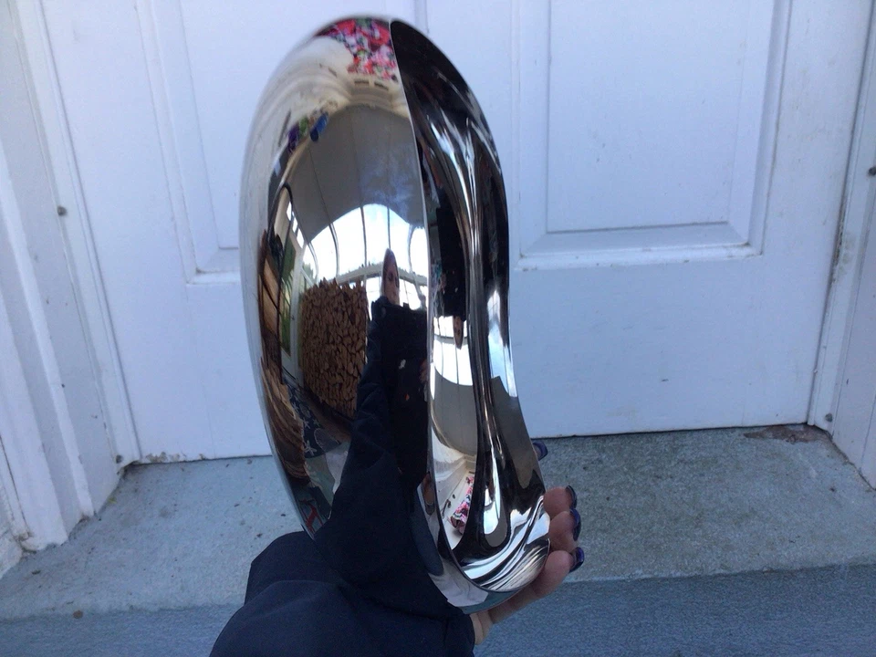 Cuenco para servir Cobra by Georg Jensen de acero inoxidable pulido con espejo mediano - Nuevo de Lote Antiguo Foto 2 de 4