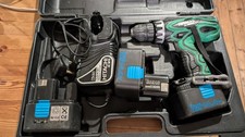 Hitachi DS 14DVF3 cordless drill driver kit + Case + Battery + Charger + Bits