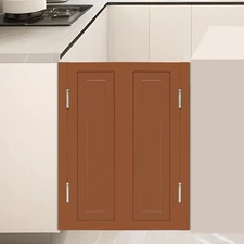 Partition Single Door Passing Door For Stairs Passageway Dividing Door Brown