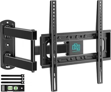 Outdoor Full Motion Weatherproof TV Wall Mount for 26-65 inch Mute Black 