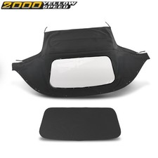 Fit For Mazda Miata 1990-2005 Black Convertible Soft Top With Plastic Window
