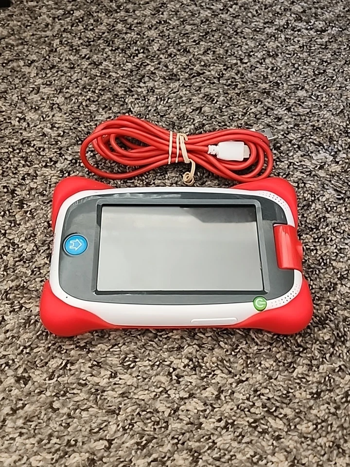 Nabi Jr. Tablet 8GB Case & USB Cord Red Bumper Camera Wifi Capable WORKS - Image 3 of 4