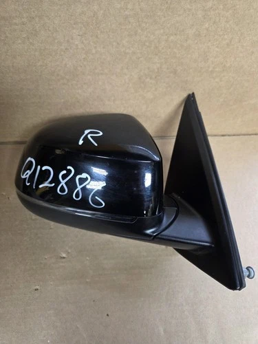 2014-2015 BMW X5, PWR FOLD MIRROR W SIGNAL NO AUTO DIMMING, RH PASSENGER BLACK