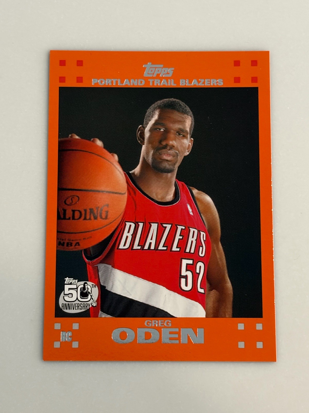 Greg Oden 2007 Topps Orange Variation (RC) #1 Of 14 NM-MT