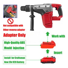 Adapter for Milwaukee M18 Tools To for Craftsman NEW 20v V20 Type Li-lon Battery