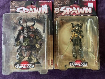 McFarlane Spawn Dark Ages the Samurai Wars Dojo & Lotus Angel Warrior NIB