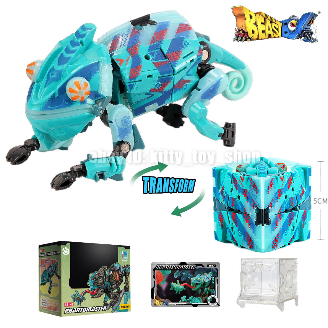 52TOYS BEASTBOX BB-47 PHANTOMASTER Chameleon Figure
