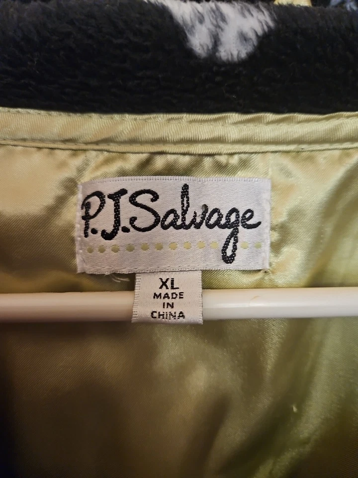 PJ Savage Pijama Set XL Acogedor Grueso Confort Perros Animales Negro  Foto 2 de 4