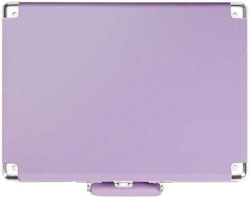 Bluetooth Vinyl Record Turntable Portable 3 Speed Belt Drive Lavender Design - Picture 13 of 15