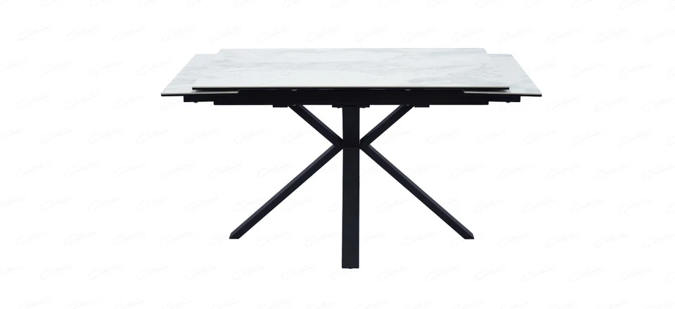 Phoenix Ceramic Marble Small Extending Dining Table 120 - 180cm / 4 to 8 seater - Image 3 of 4