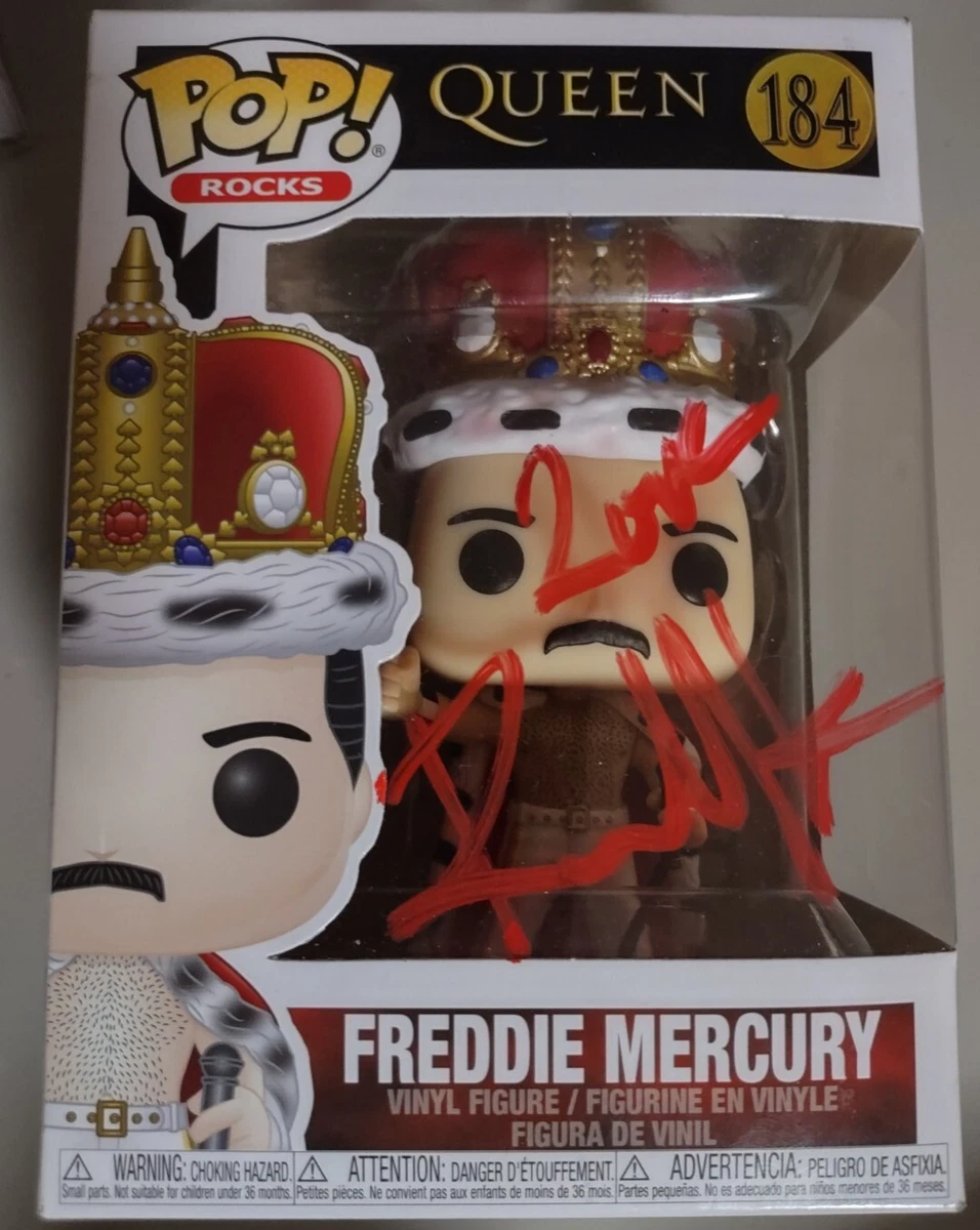 RAMI MALEK SIGNED AUTOGRAPHED QUEEN FREDDIE MERCURY FUNKO POP TOY 184 PROOF RARE