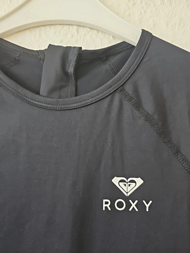 Roxy Badeanzug Essentials Onesie Back Zip schwarz Größe M Langarm - Bild 4 von 4