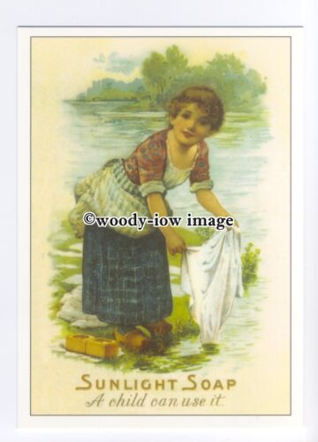 ad0745 - Sunlight Soap - A Child Can Use It -  Modern Advert Postcard - Afbeelding 1 van 1