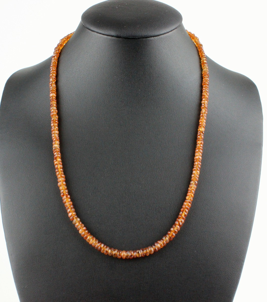 Collana con ciondolo in granato di hessonite - Gioielli in