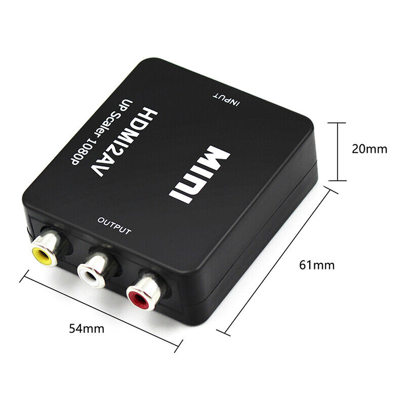 HDMI zu AV Adapter Full HD 1080P HDMI zu Video Audio 3 RCA Signal Konvertierer