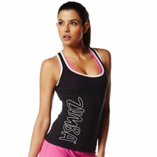 Zumba Rock with Me Racerback Tank Top - XS XXL Black White New