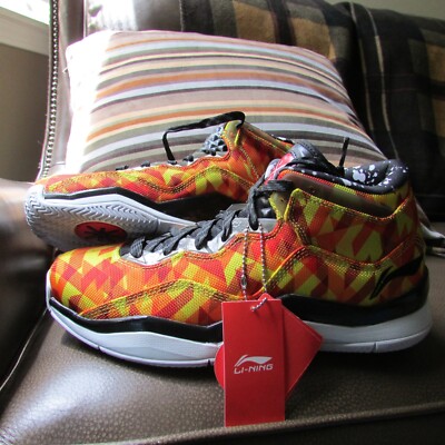 Li-Ning WOW3 Way Of Wade 3 DAZFUEGO-sz 10-red yellow flaming
