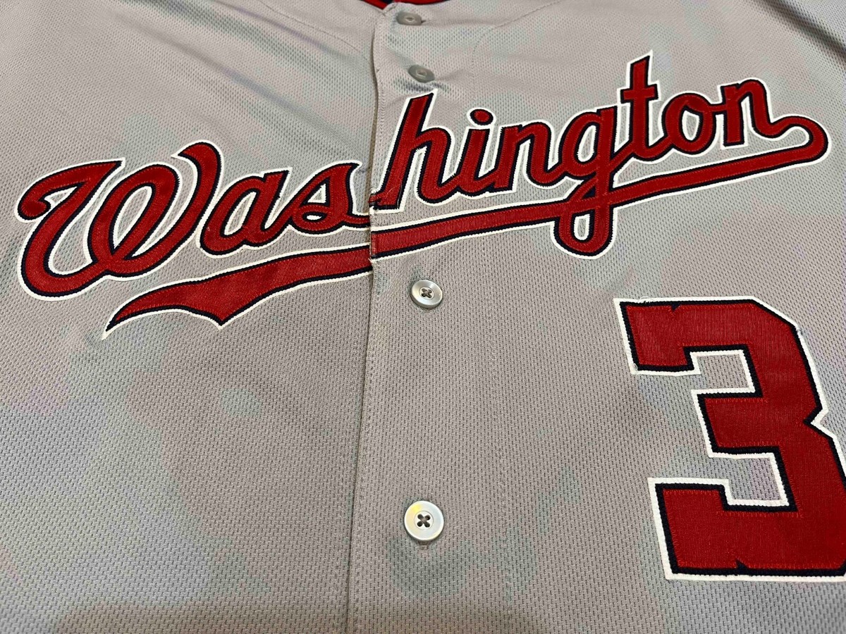 Majestic -  MLB WASHINGTON NATIONALSベースボールシャツ A3473 Majestic Authentic MLB Washington Nationals Baseball Jersey