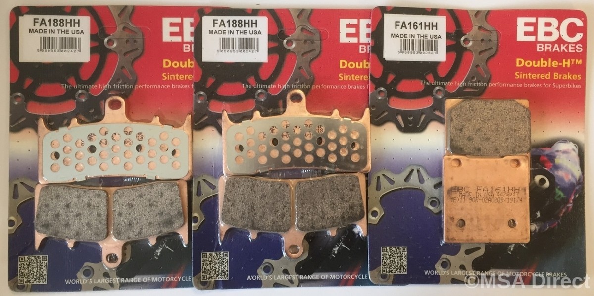 EBC Sintered FRONT and REAR Disc Brake Pads Fits KAWASAKI ZRX1100