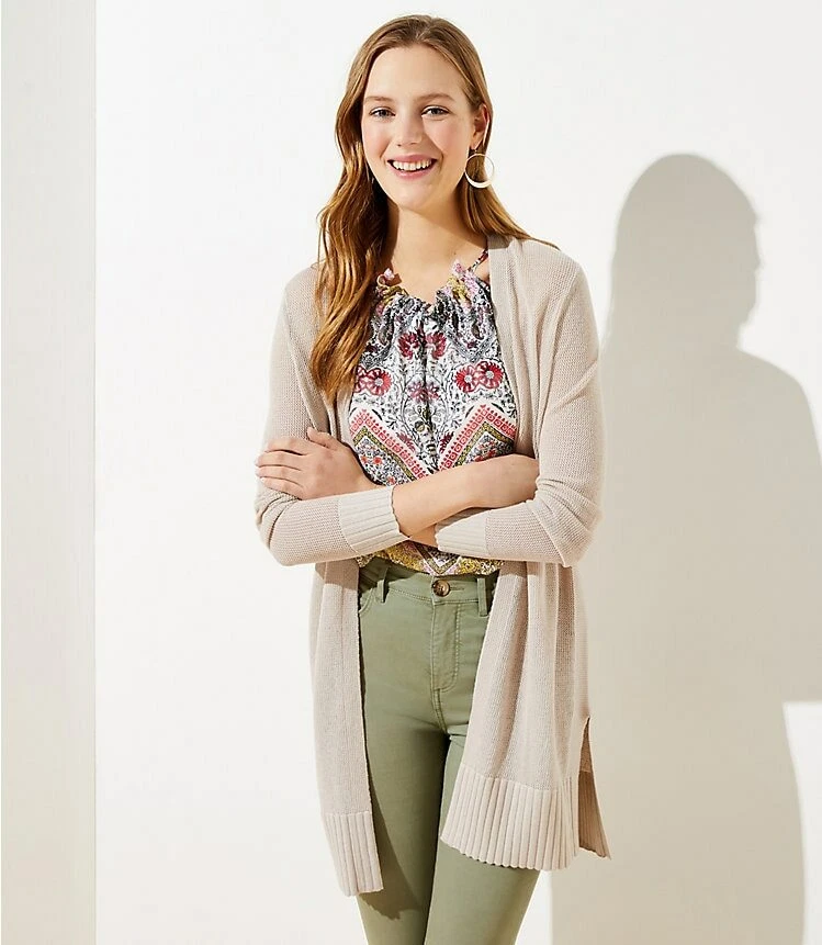 Loft petite best sale cardigan