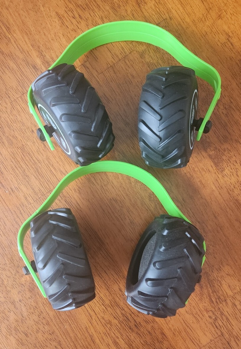 Kids Youth Monster Jam MONSTER TRUCK Tire Earmuffs Ear Protection Lot