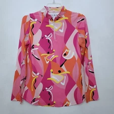 Fama Zee Golf  Tennis Pickleball Athletic Mock Neck 1/4 Zip UPF 50+ Top Small