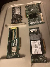 LOT of 4 RAID Controllers HP P400 SYBA SYPEX4008 SATA II E2KUCP61 SAS SATA PCIe