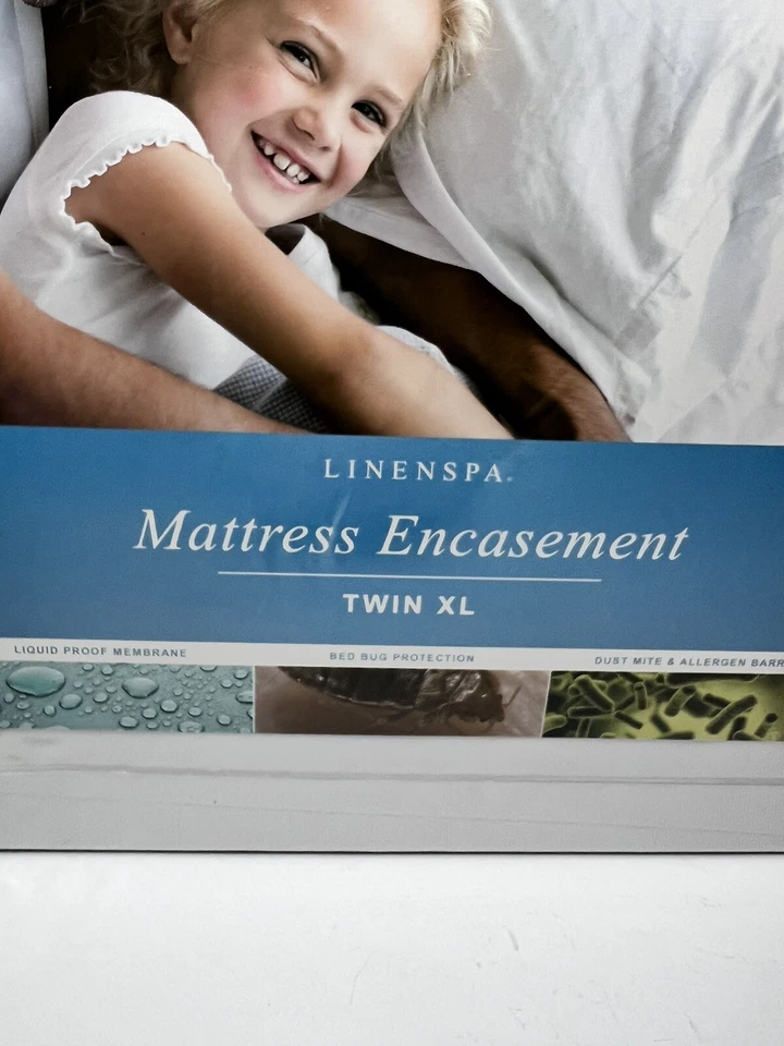 Linenspa первоклассная гладкая ткань защита матраса - водонепроницаемая - TwinXL - Изображение 2 из 4