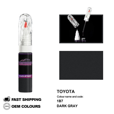 FÜR TOYOTA DUNKELGRAU 1B7 Touch Up Lackstift Pinsel Fix Kit Kratzer Chip Set ...