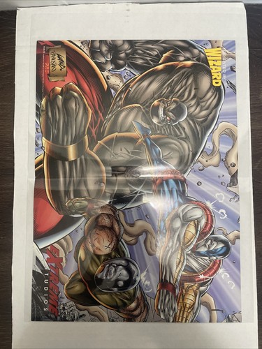 Vintage 90s double sided Wizard poster Wildstorm Comics Freefall Youngblood - Picture 2 of 2
