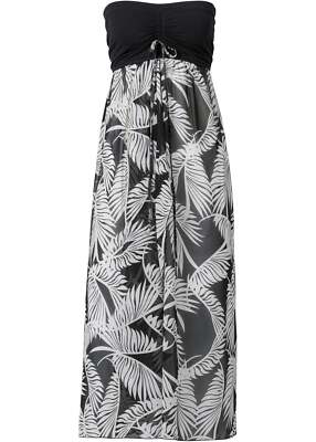 21Fashion Bandeau-Maxikleid Für Damen, ärmellos, Einfarbig Gr. 38-40, Rot