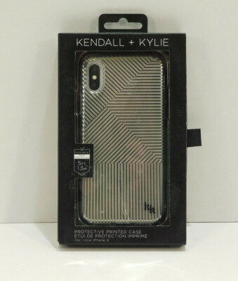 Kendall + Kylie Jenner Apple iPhone X Fitted Phone Case Cover Silver Kardashians