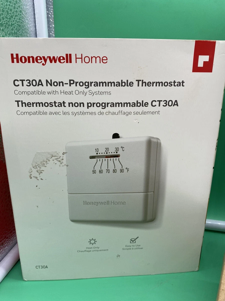 Honeywell Non Programmable Heat Only Thermostat Model CT30A eBay