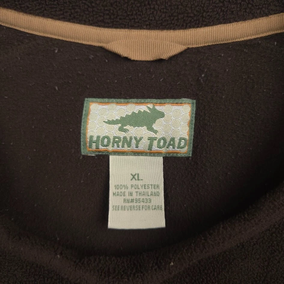 Sudadera Pullover Horny Toad Outdoor Performance Hombres XL Marrón Microfleece Crew Foto 2 de 4