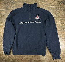 Vintage Jansport Arizona Wildcats Sweater Mens Small Navy 1/4 Zip College