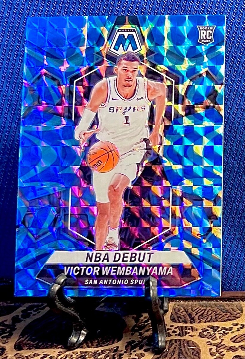 2023-24 Panini Mosaic SP NBA Debut Blue Reactive Victor Wembanyama