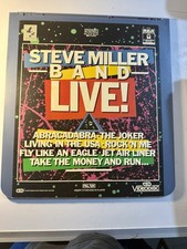 Steve Miller Band LIVE Ced Videodisc 1983 Pal UK Rare