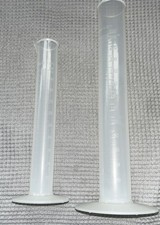 Darkroom Graduated Cylinders - Vintage - Lot of 2. Plastic. 10-250ml. NEW