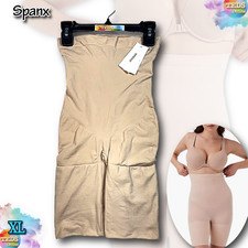 NWT SPANX Women's XL High-Waisted Mid-Thigh Shaping Shorts 10398R Nude