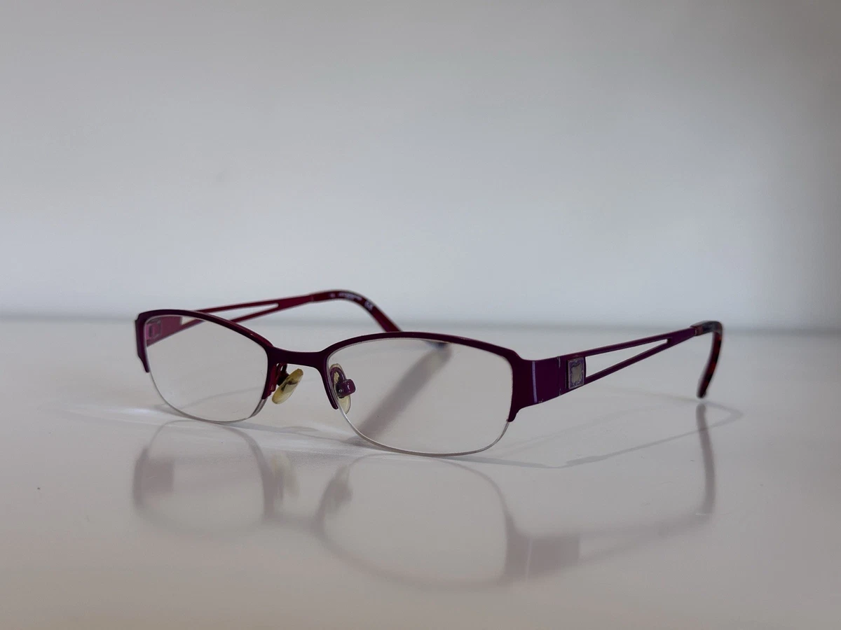 Liz Claiborne L377 Purple 0Y76 Semi Rim Metal‎ Eyeglasses Frame 51-16-130 H6718 Liz Claiborne Purple Eyeglass Frames for sale | eBay main image 4